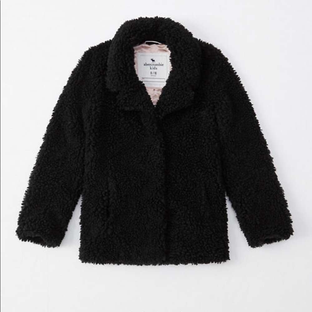 Abercrombie & Fitch Sherpa Fleece Teddy Coat